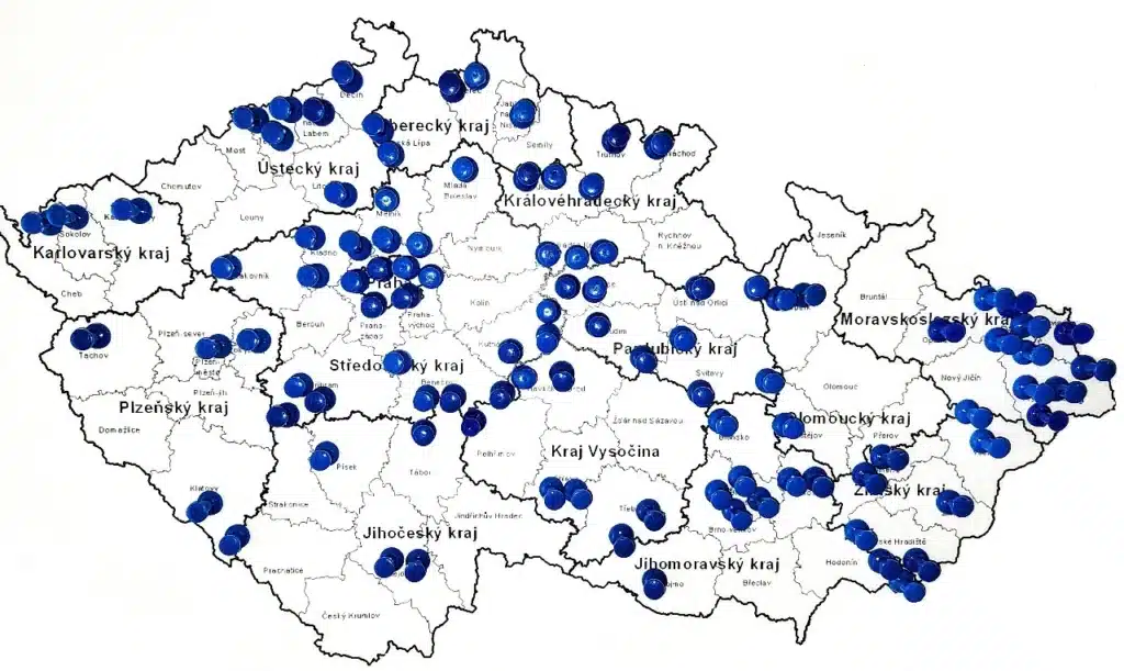 učebnice Právo pro střední a vyšší odborné školy, mapa škol